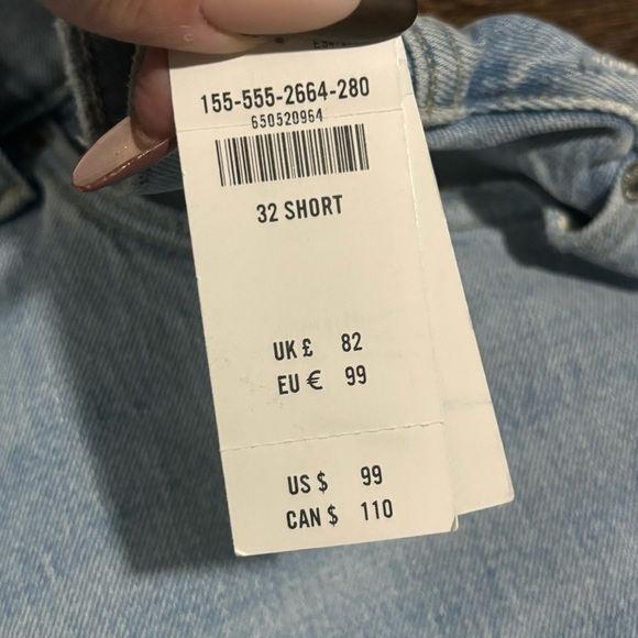 Abercrombie & Fitch the Dad high rise curve live button fly light wash size 14 - Picture 10 of 10